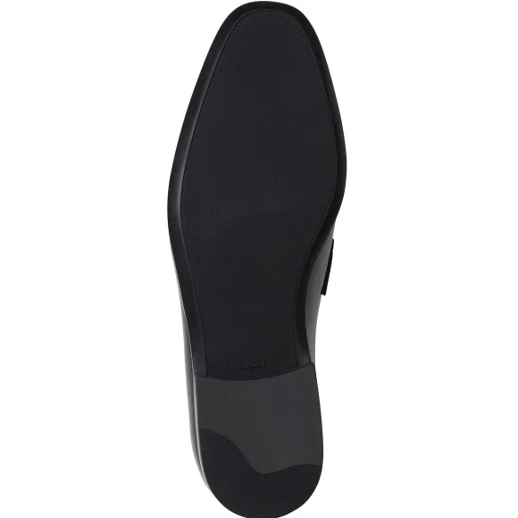 Saffo Slip On Black Bit Loafer Black Leather