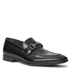 Saffo Slip On Black Bit Loafer Black Leather