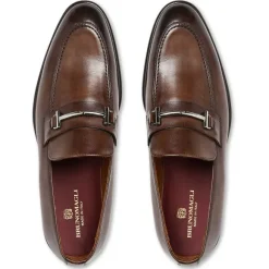 Sante Double Gore Classic Bit Leather Loafer-Brown