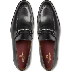 Sante Double Gore Classic Bit Leather Loafer-Black