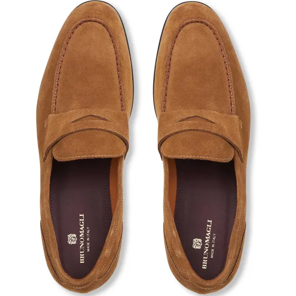 Silas Suede Loafer - Cognac