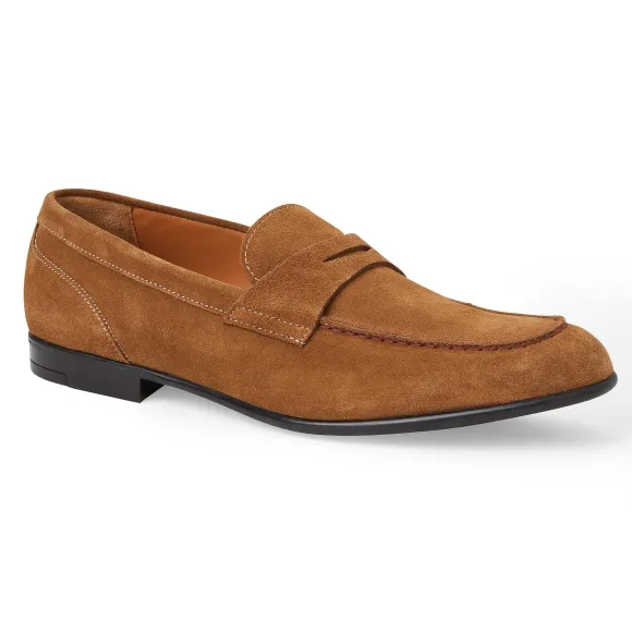 Silas Suede Loafer - Cognac