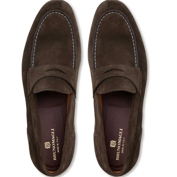 Silas Suede Loafer-Dark Brown
