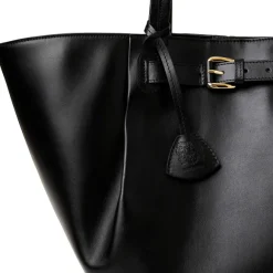 Tessa Black Calf Tote