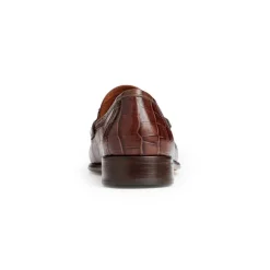 Trieste Classic Moccasin- Brown Croc