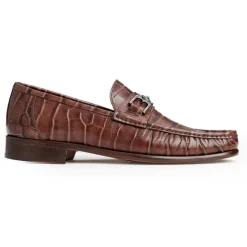 Trieste Classic Moccasin- Brown Croc