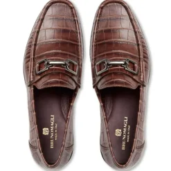 Trieste Classic Moccasin- Brown Croc