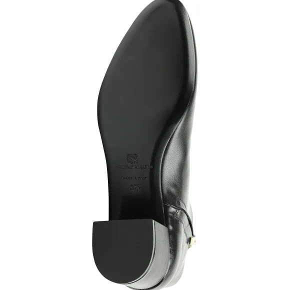 Vinny Leather Ankle Boot - Black