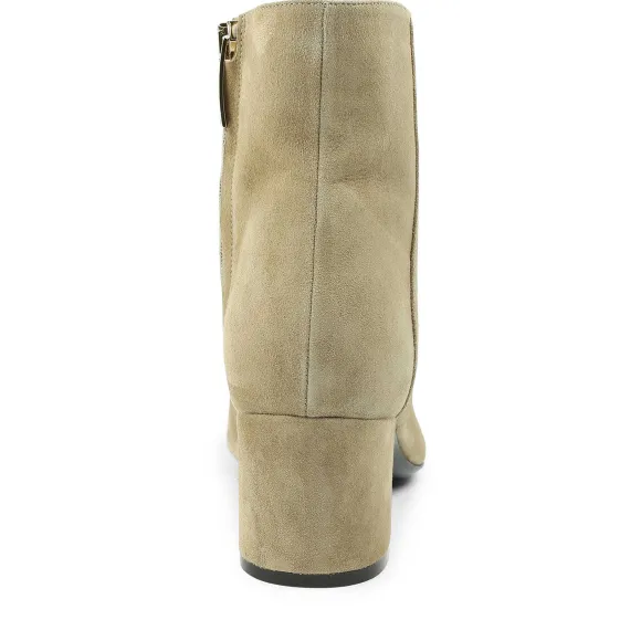 Vinny Suede Ankle Boot - Almond