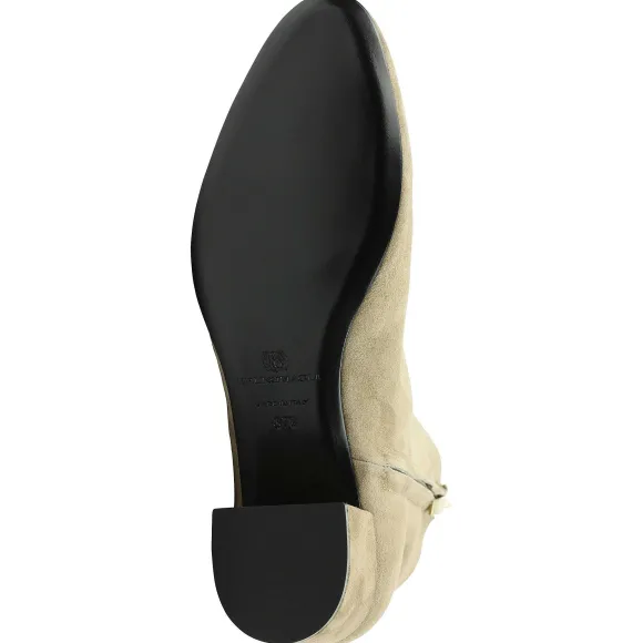 Vinny Suede Ankle Boot - Almond