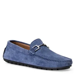Xander Casual Suede Driving Moccasin-Light Blue