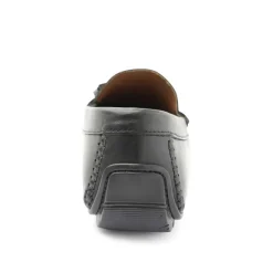 Xander Leather Driving Moccasin - Black