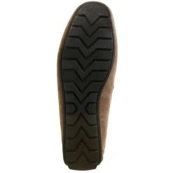 Xane Casual Suede Slip-On Driving Moccasin-Taupe