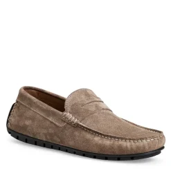 Xane Casual Suede Slip-On Driving Moccasin-Taupe